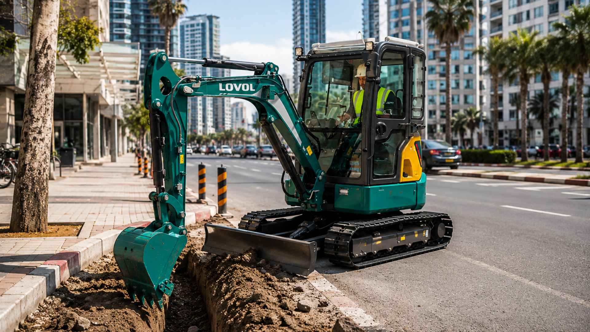 מיני באגר לעבודות תחזוקה עירוניות - מלגזות וטרקטורים - צ'פניק